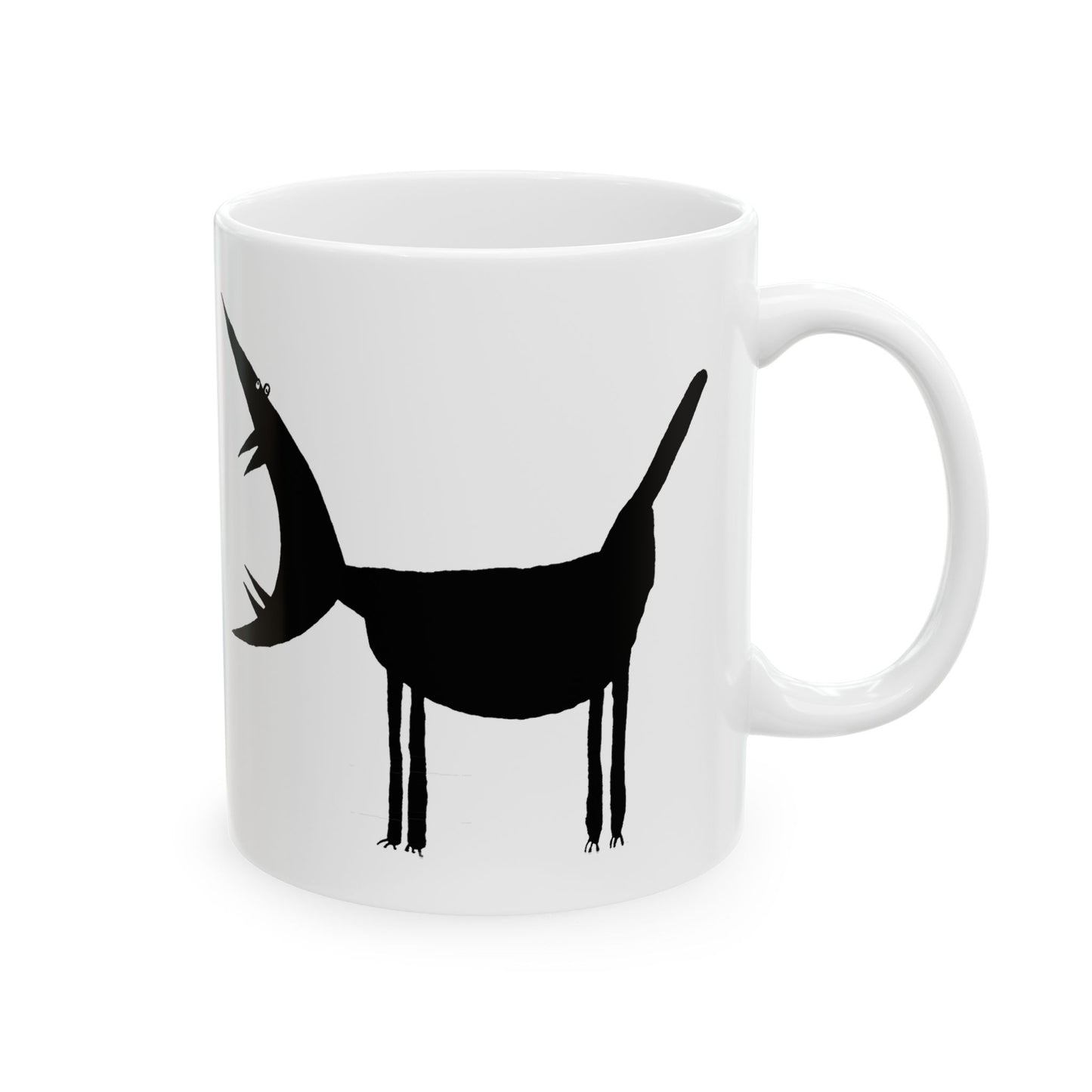 ARF! -Black Ceramic Mug, (11oz, 15oz)
