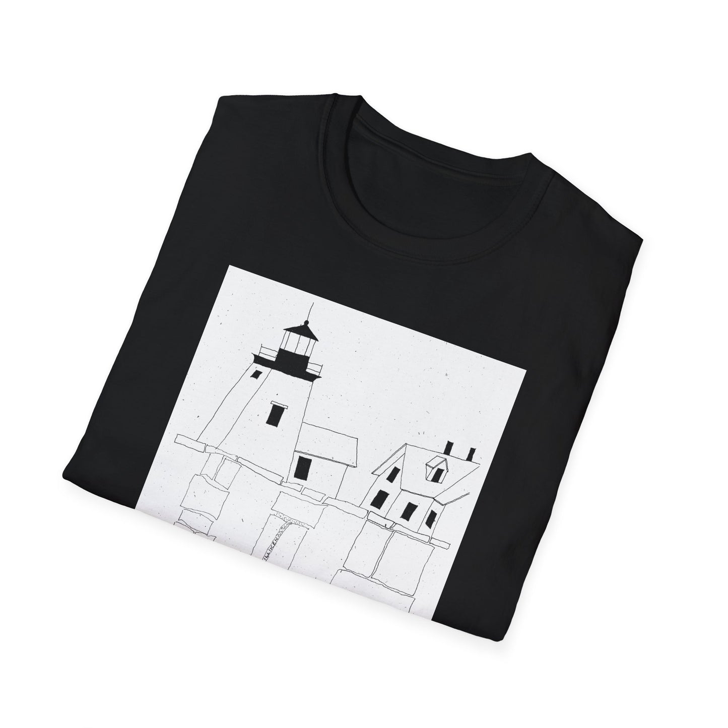 MAINE LIGHTHOUSE - Unisex Softstyle T-Shirt