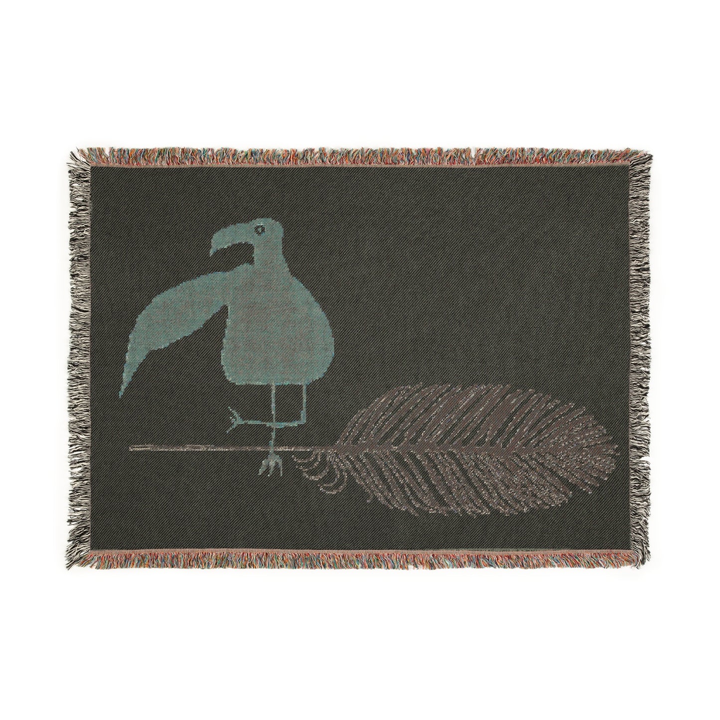 BIRD AND A FEATHER Woven - Blanket