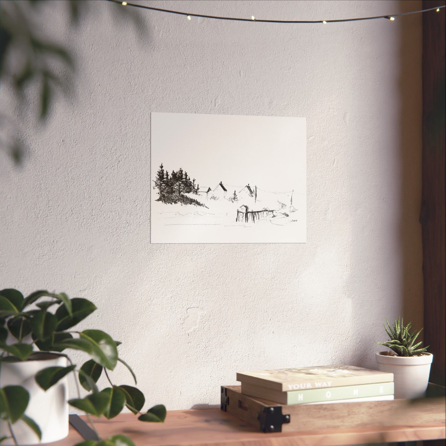 HARBOR PIER Matte Horizontal Print