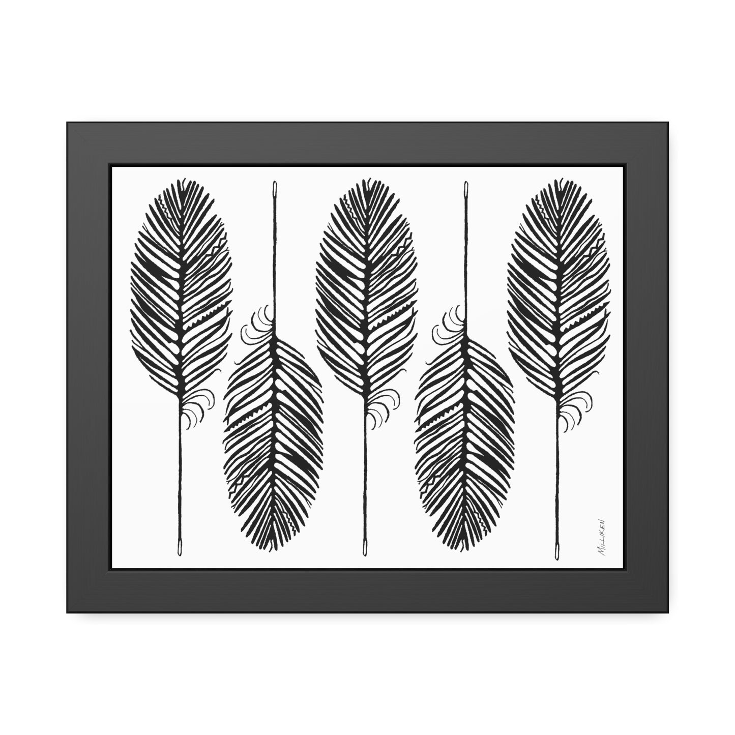 FEATHER FLIGHT - Framed Paper Print