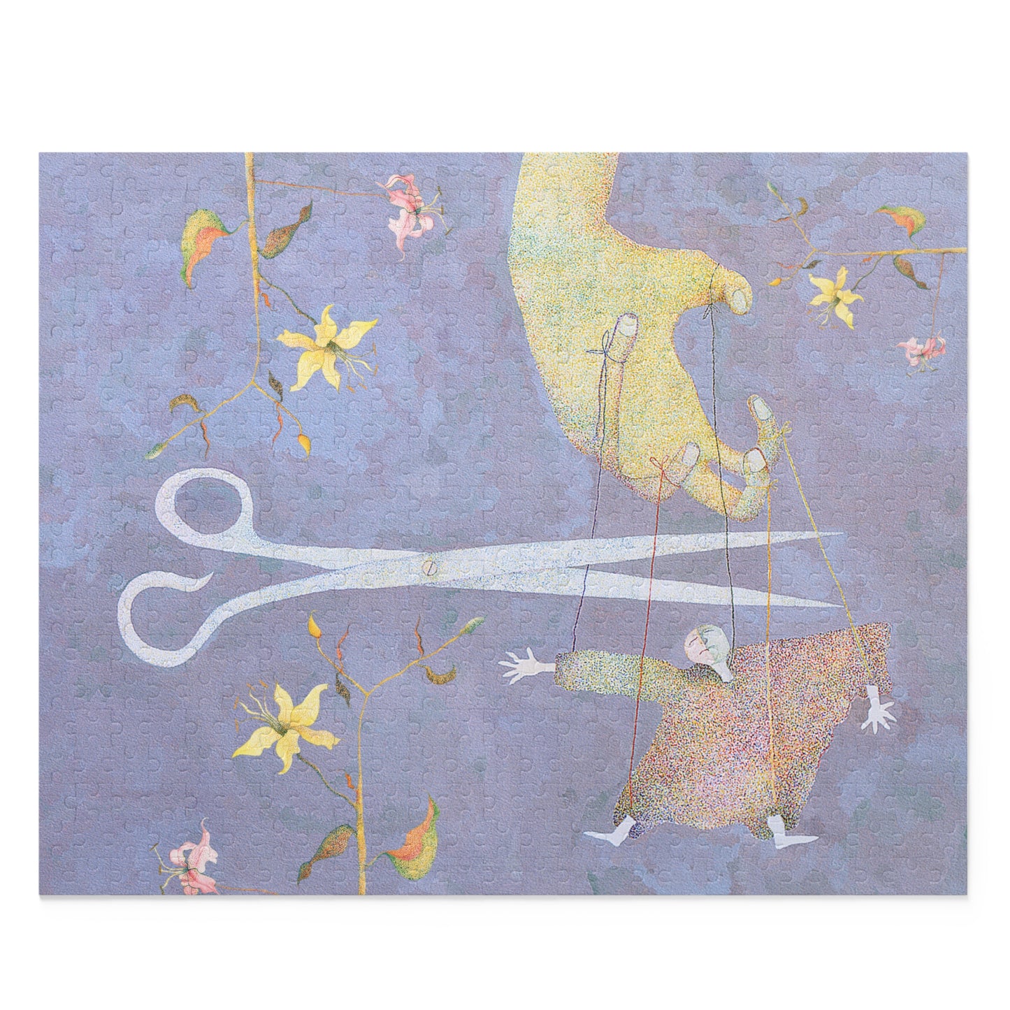 FLOWERS AND PUPPET-Puzzle (120, 252, 500-Piece)