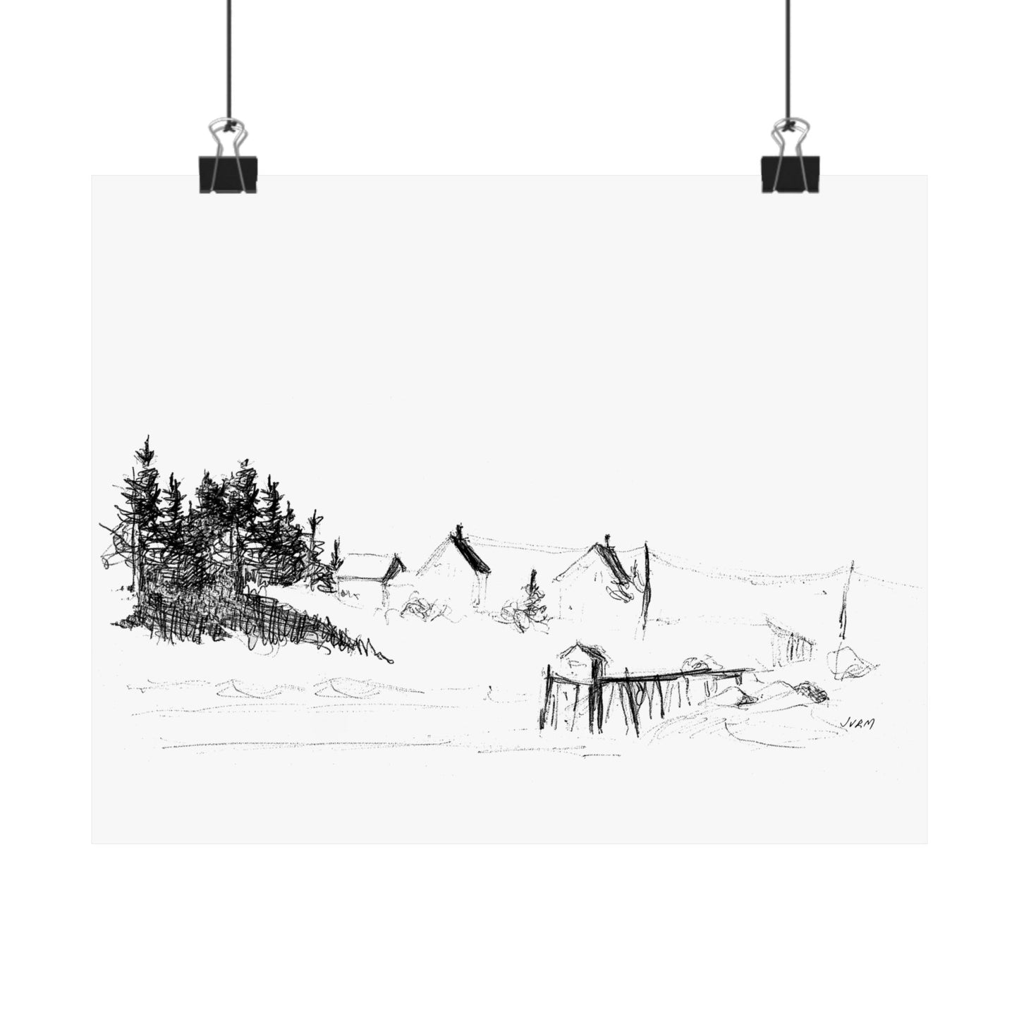 HARBOR PIER Matte Horizontal Print