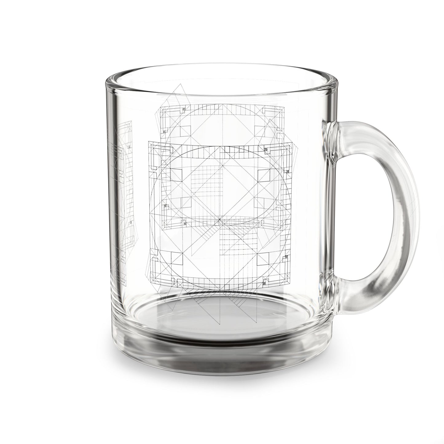STUDY - Glass Mug, 10oz