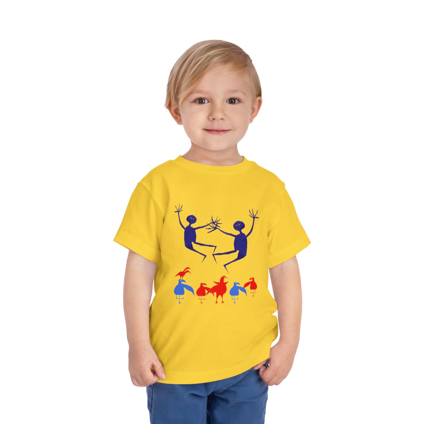 BLUE MAN with CHA CHA Toddler Short Sleeve Tee