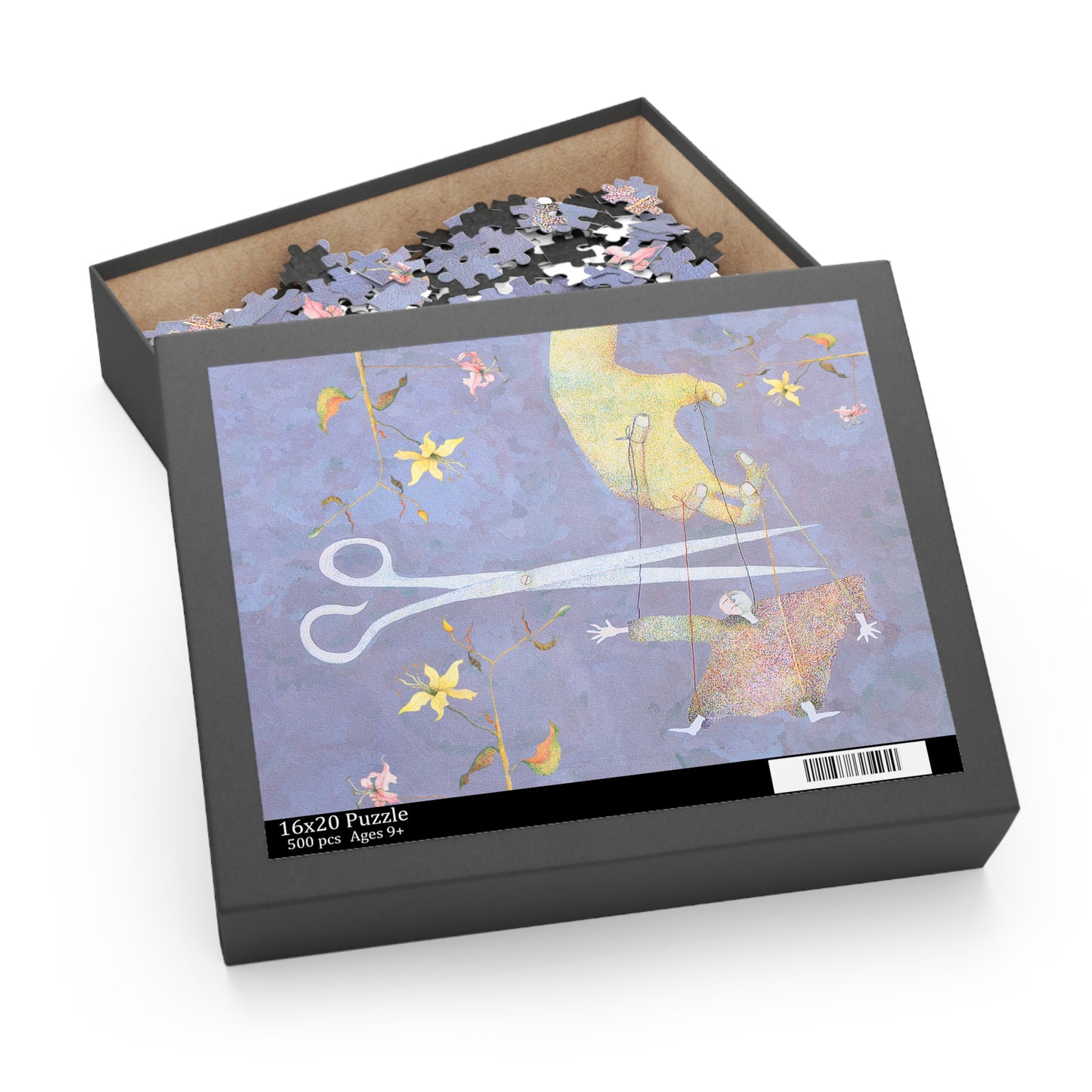 FLOWERS AND PUPPET-Puzzle (120, 252, 500-Piece)
