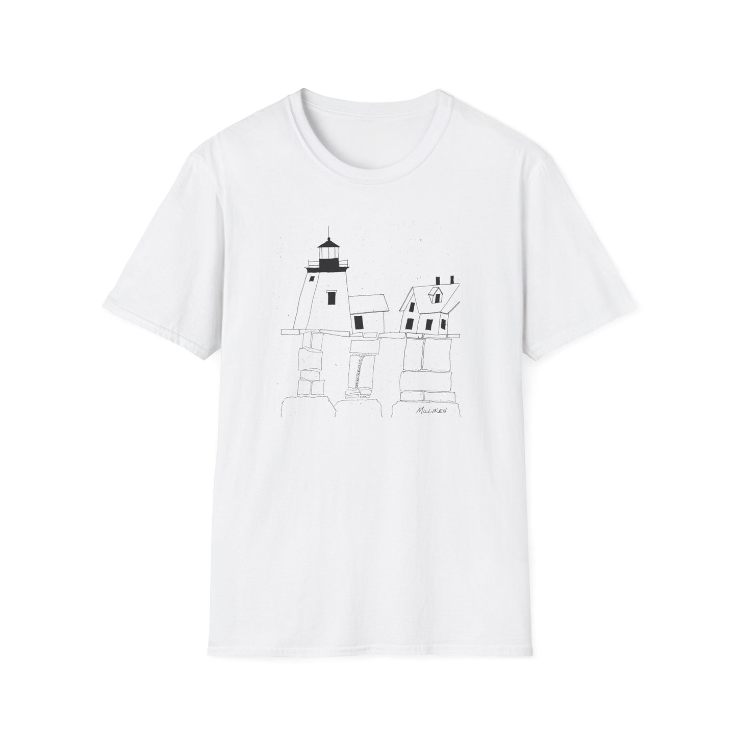 MAINE LIGHTHOUSE - Unisex Softstyle T-Shirt