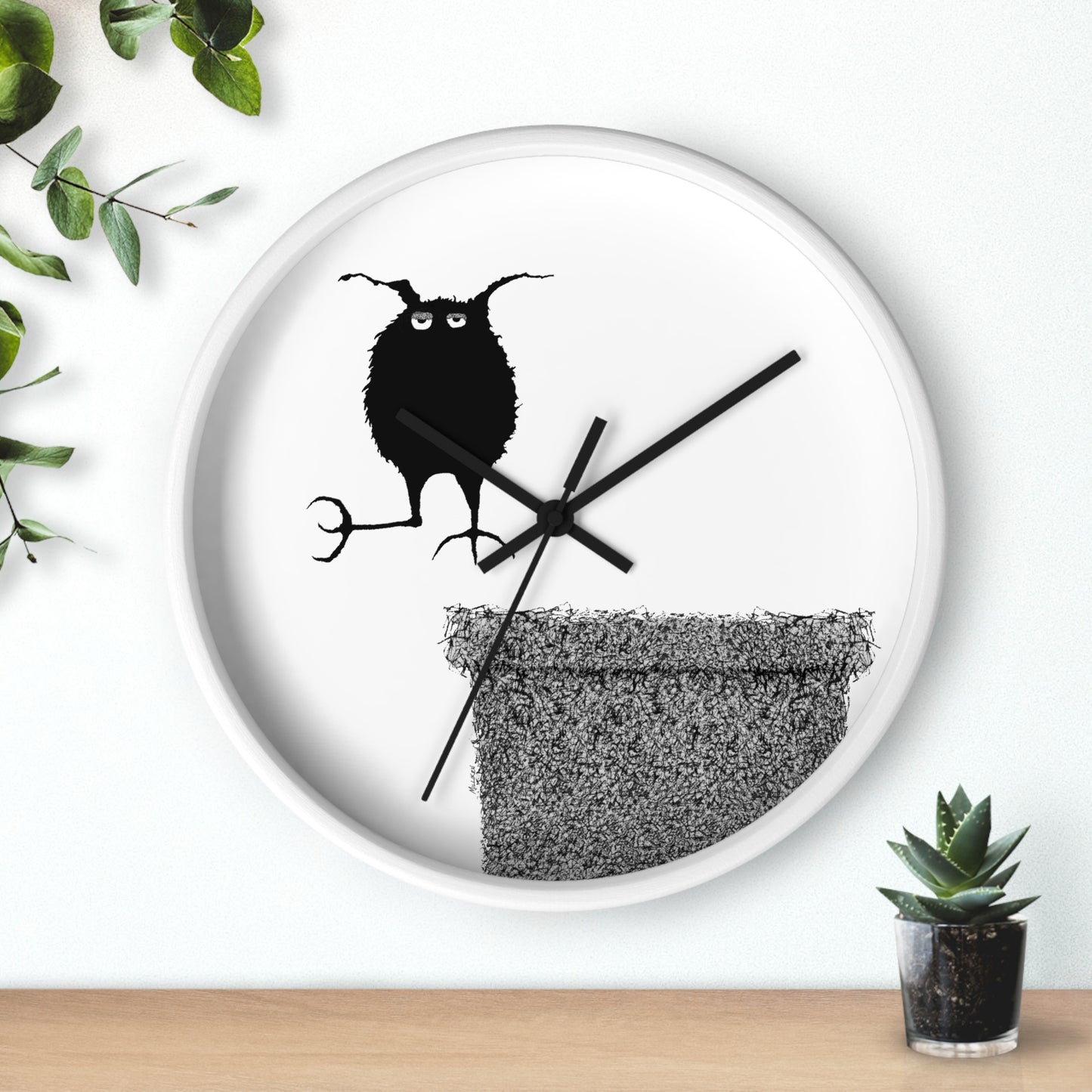 CUMMINGS OWL WALL CLOCK