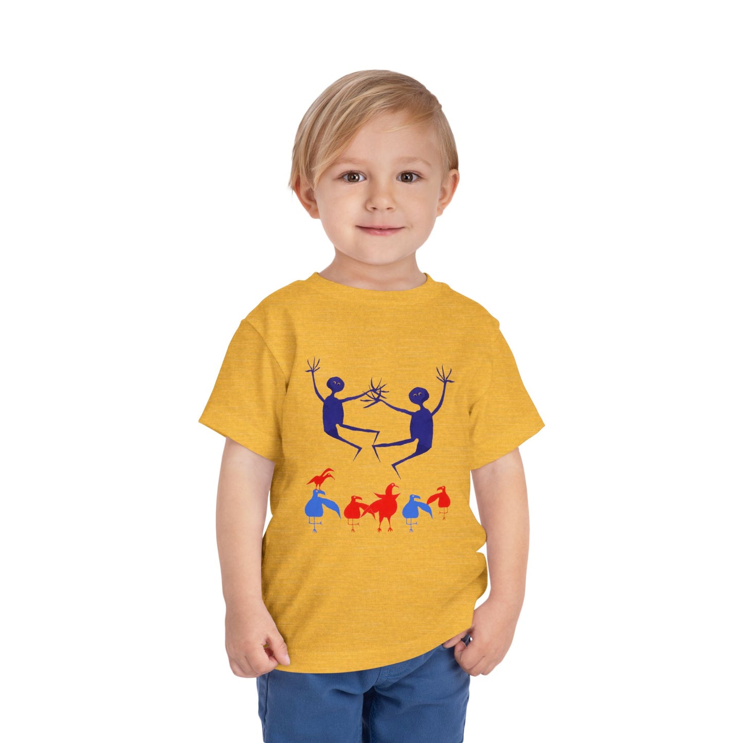 BLUE MAN with CHA CHA Toddler Short Sleeve Tee