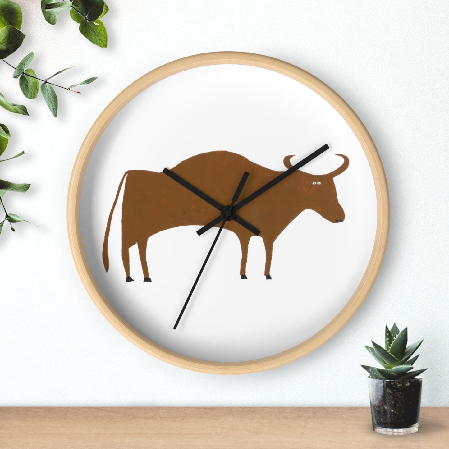 BULL WALL CLOCK