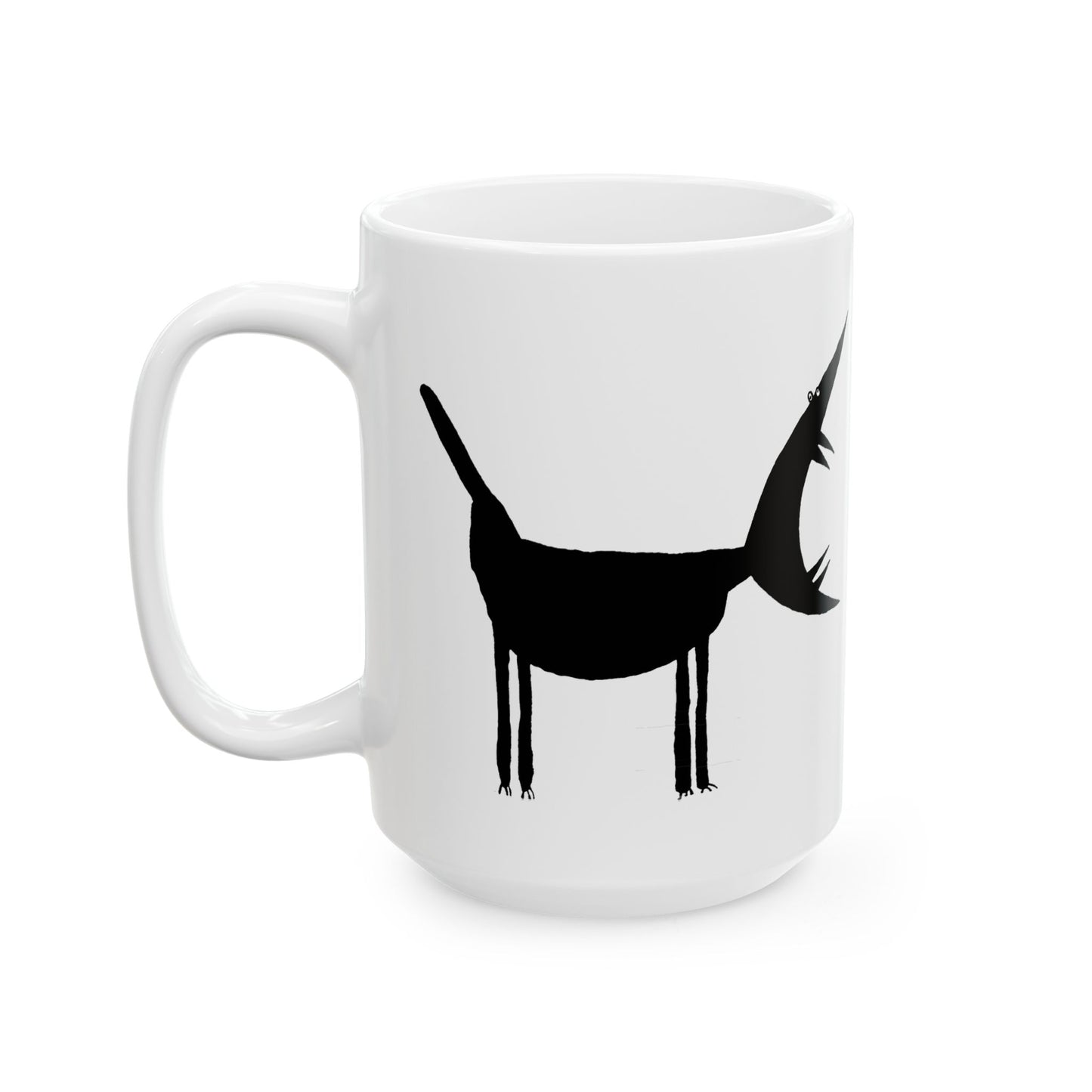 ARF! -Black Ceramic Mug, (11oz, 15oz)