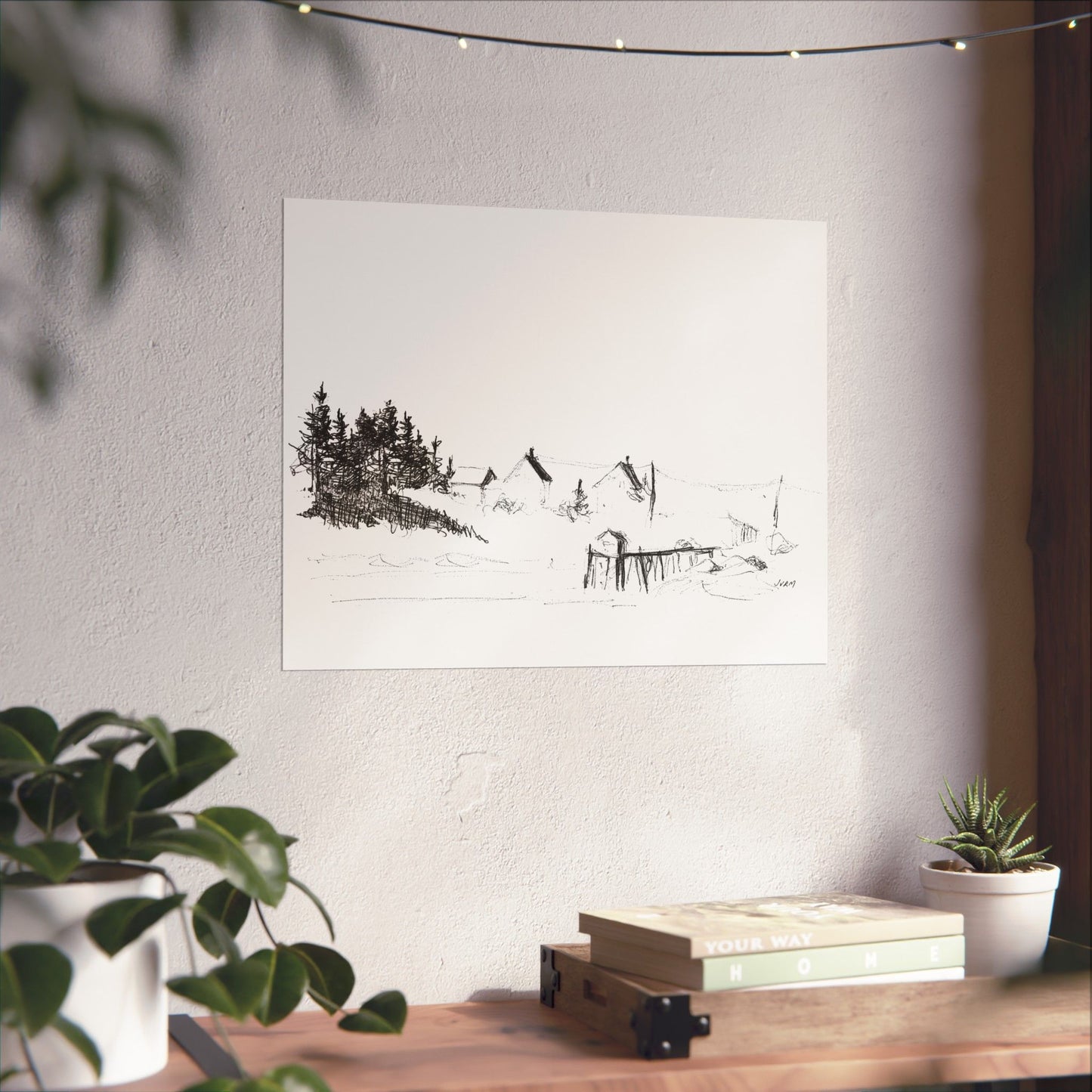 HARBOR PIER Matte Horizontal Print