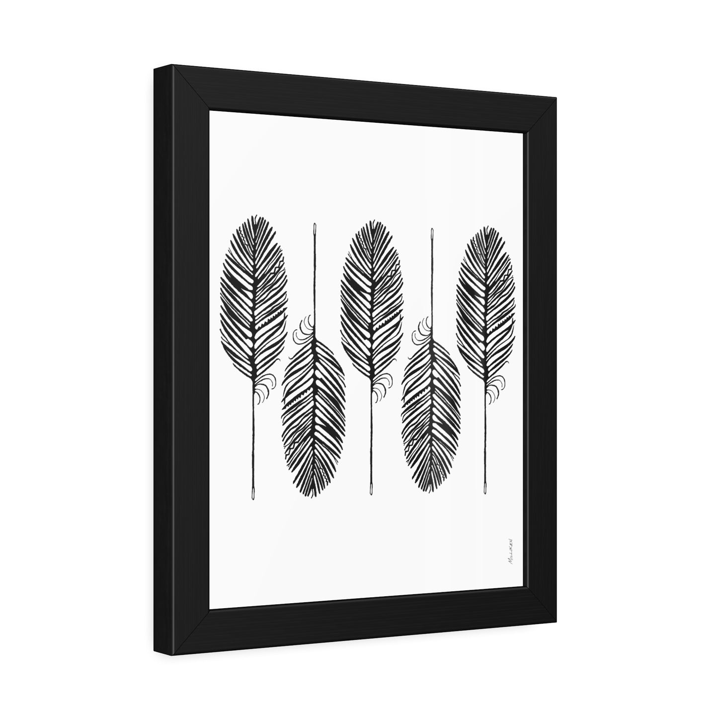 FEATHER FLIGHT - Framed Paper Print