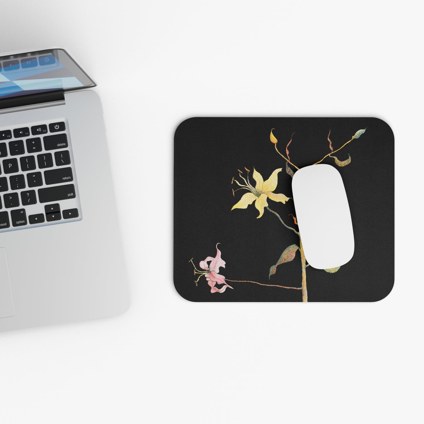 STEMS - Black Background Mouse Pad (Rectangle)