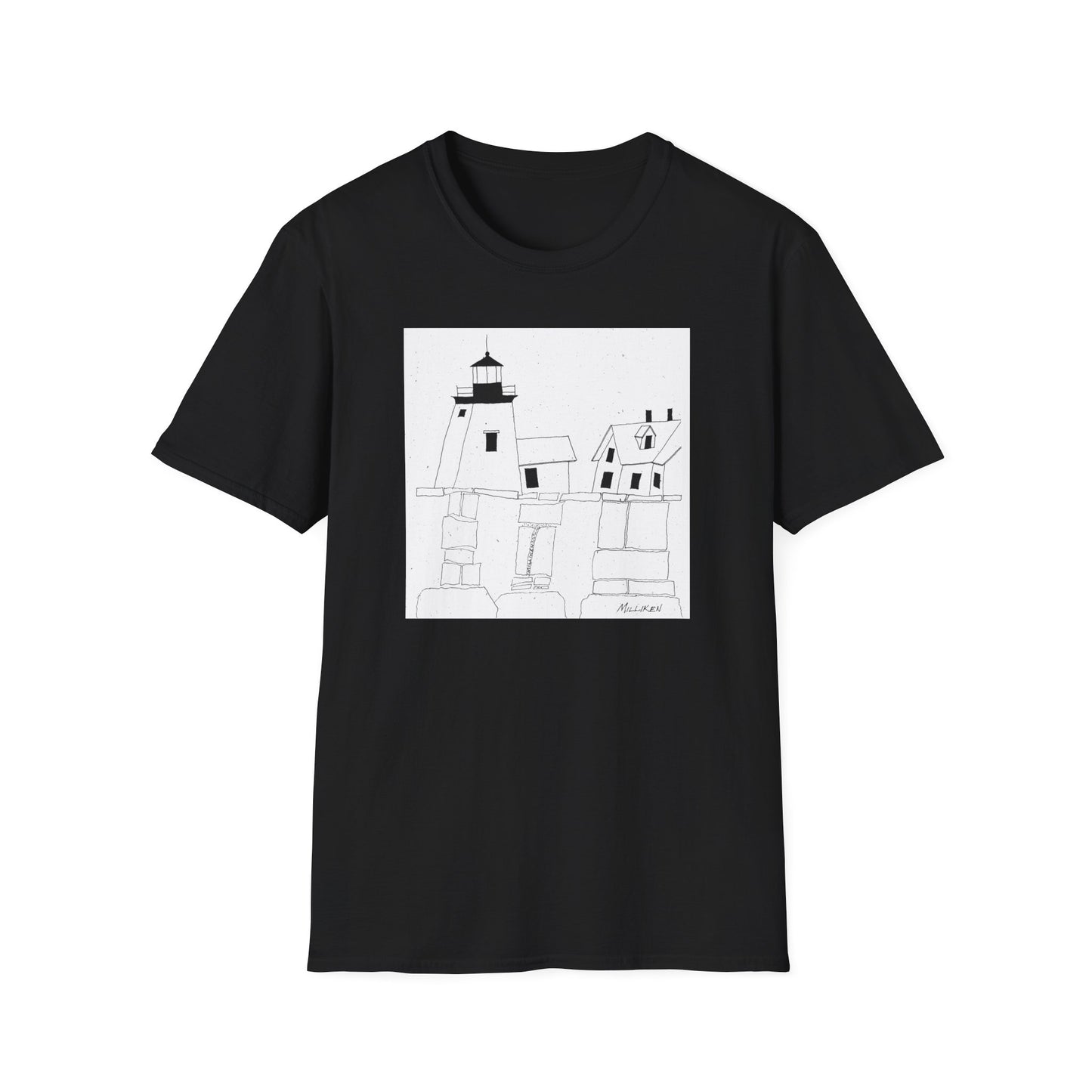 MAINE LIGHTHOUSE - Unisex Softstyle T-Shirt