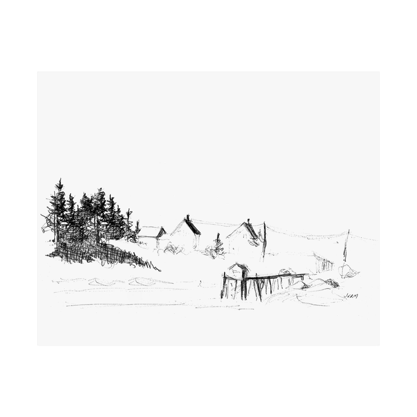 HARBOR PIER Matte Horizontal Print