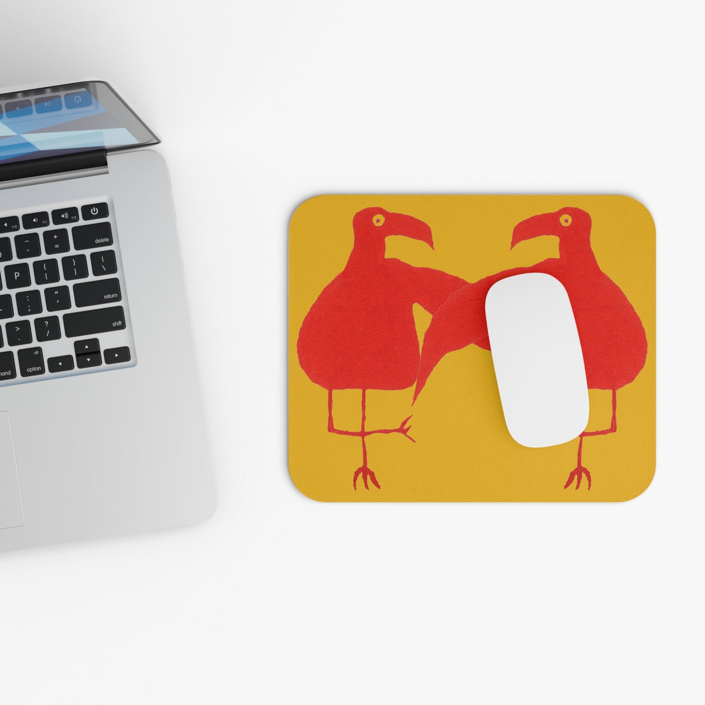 DANCERS - Yellow Background Mouse Pad (Rectangle)