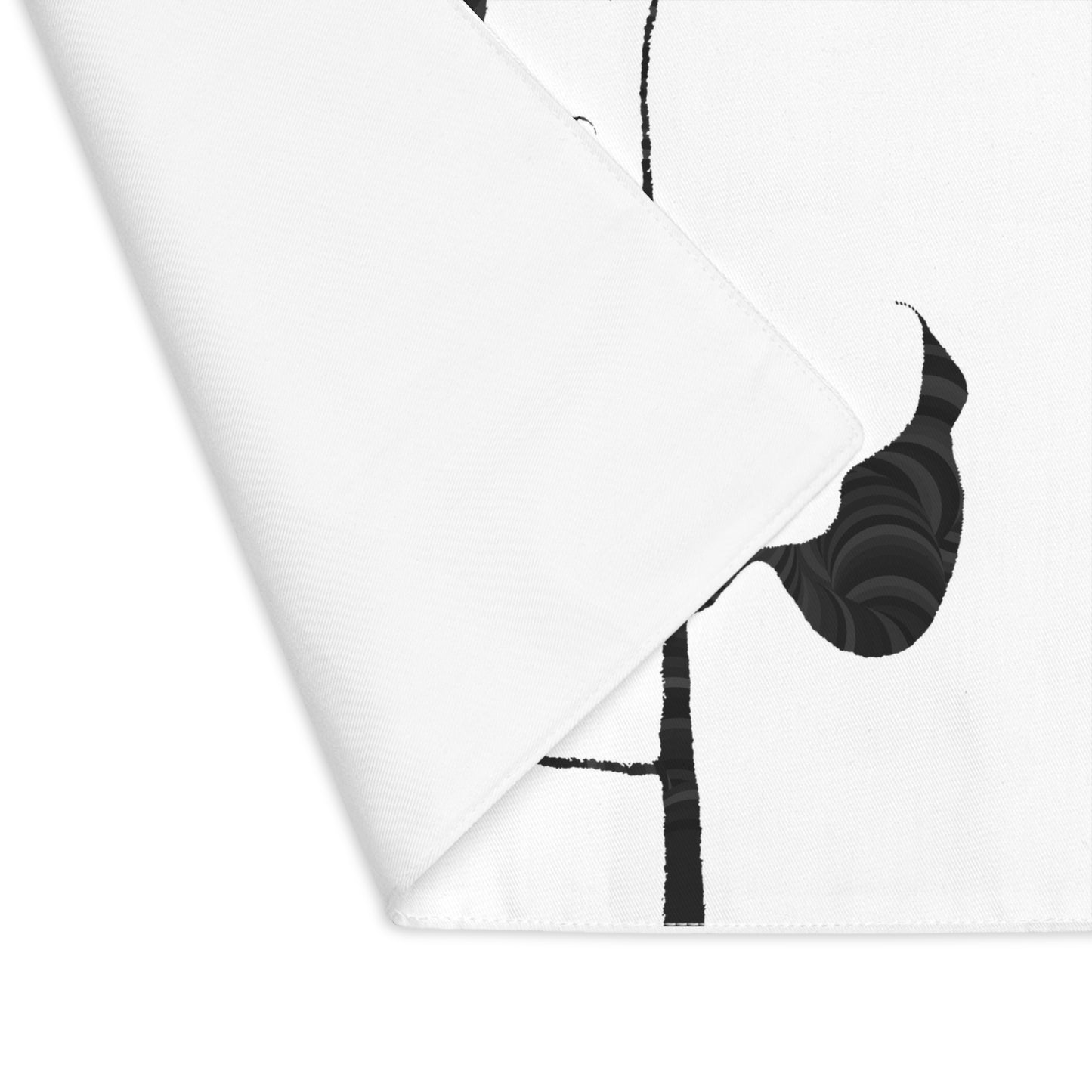 Lilies Black-Placemat, 1pc
