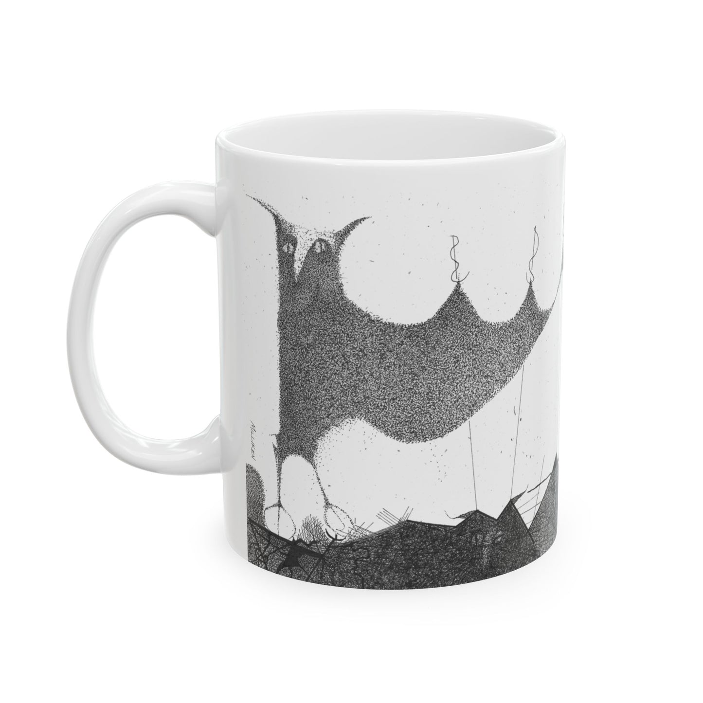 OWL PEAK - Ceramic Mug, (11oz, 15oz)