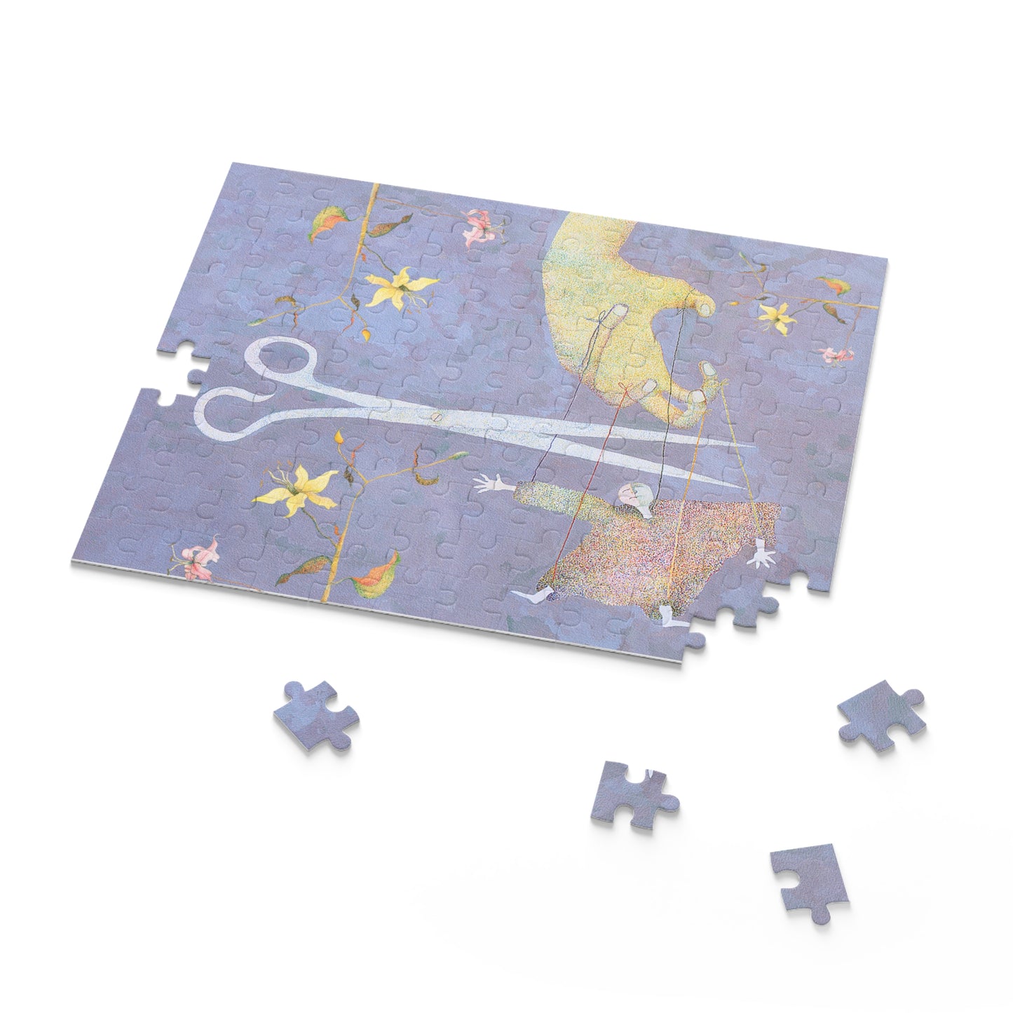 FLOWERS AND PUPPET-Puzzle (120, 252, 500-Piece)