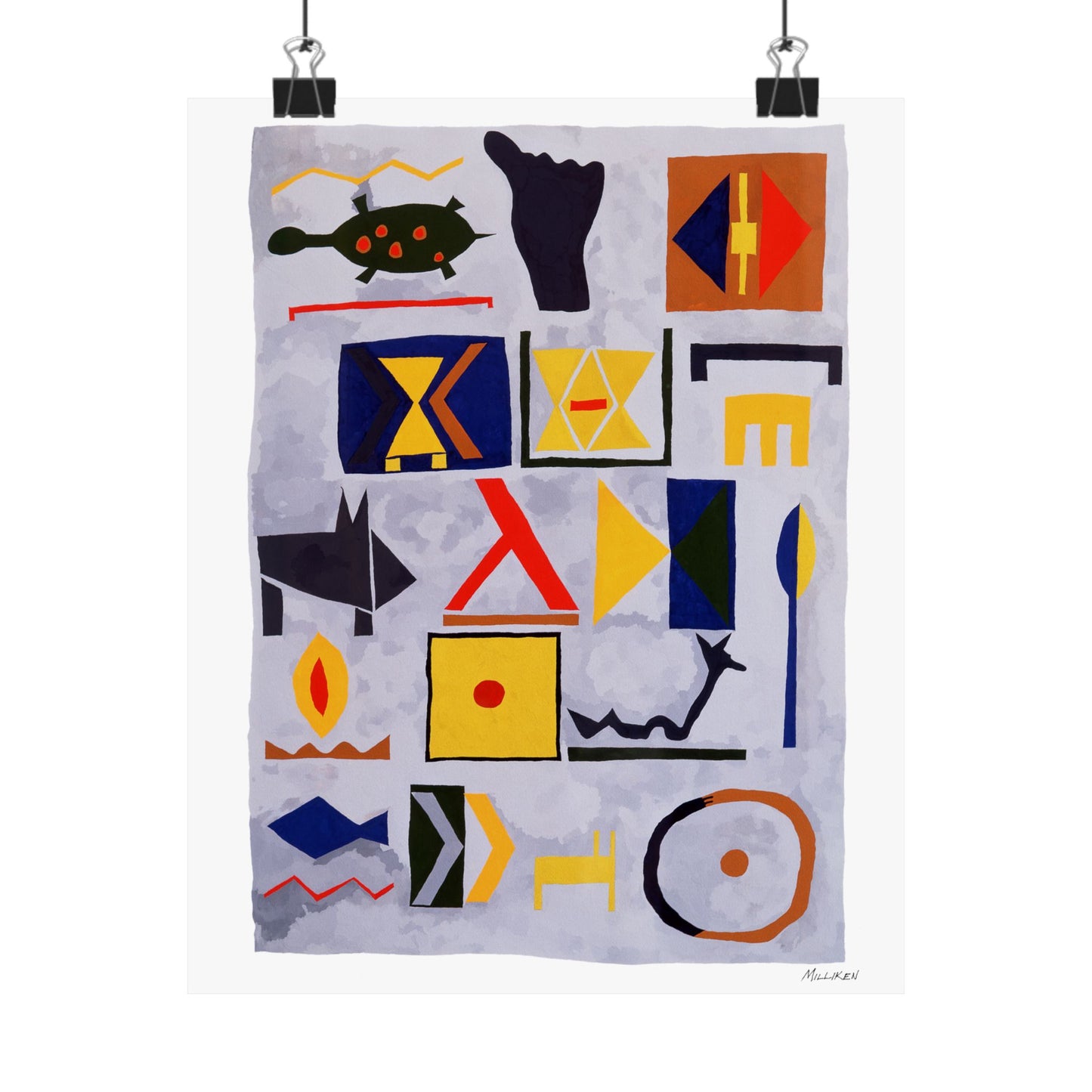 HIEROGLYPHS - Matte Vertical Prints