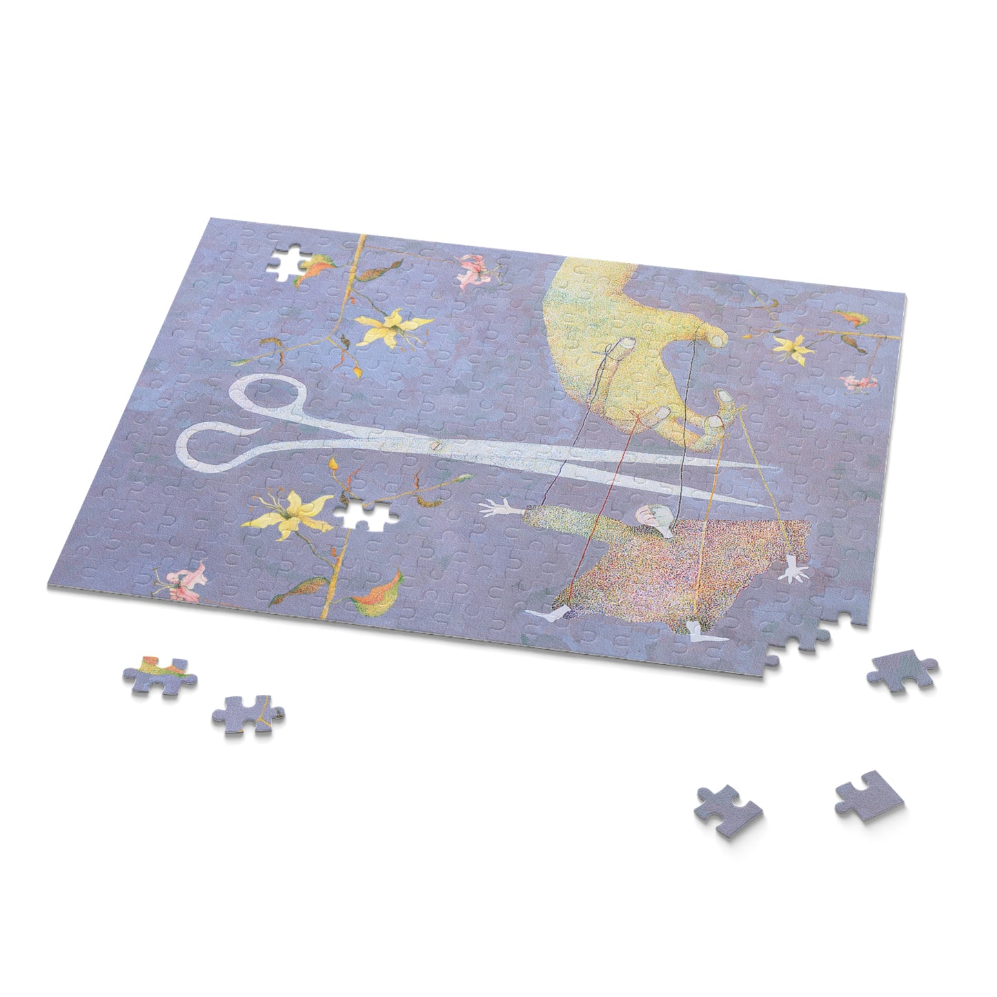 FLOWERS AND PUPPET-Puzzle (120, 252, 500-Piece)