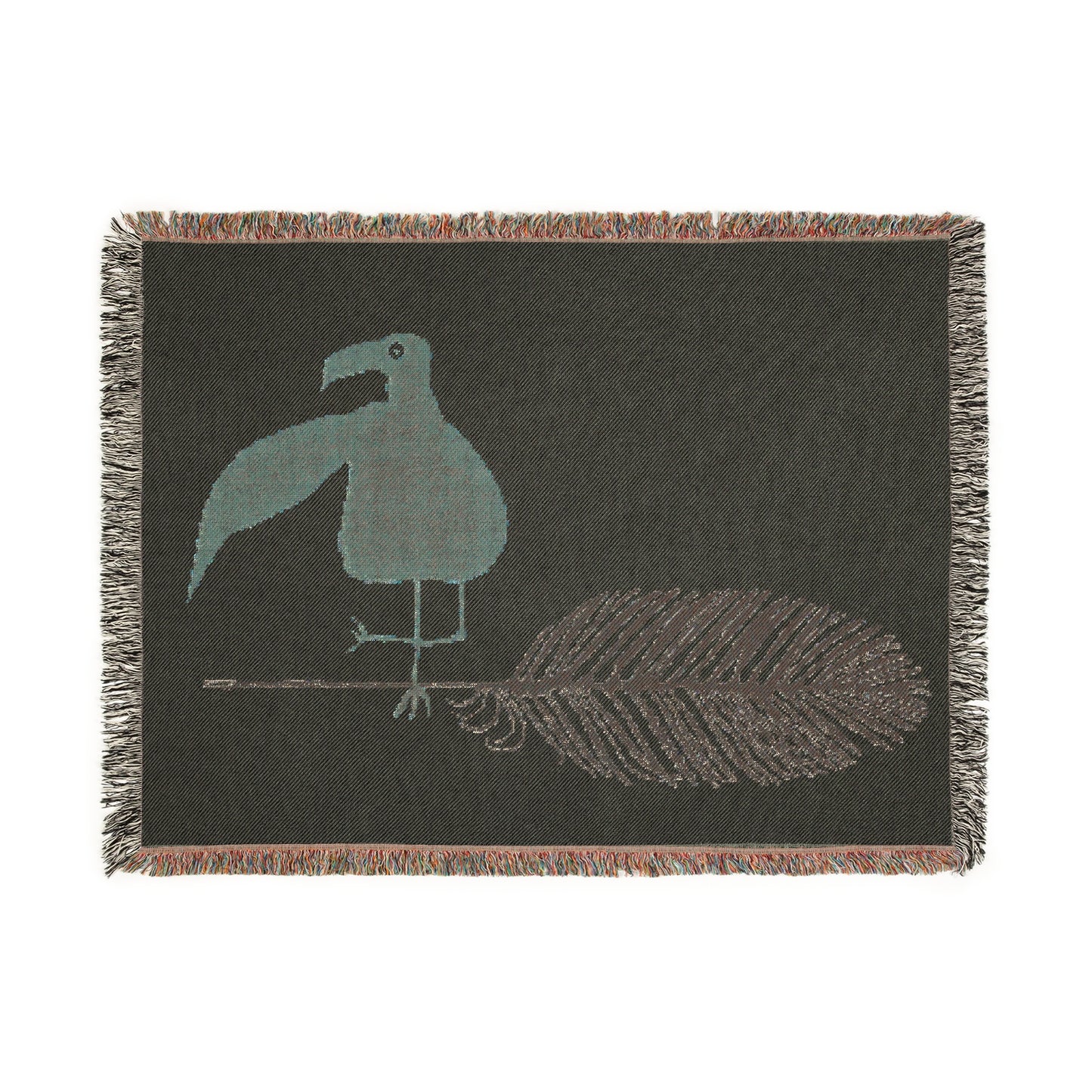 BIRD AND A FEATHER Woven - Blanket