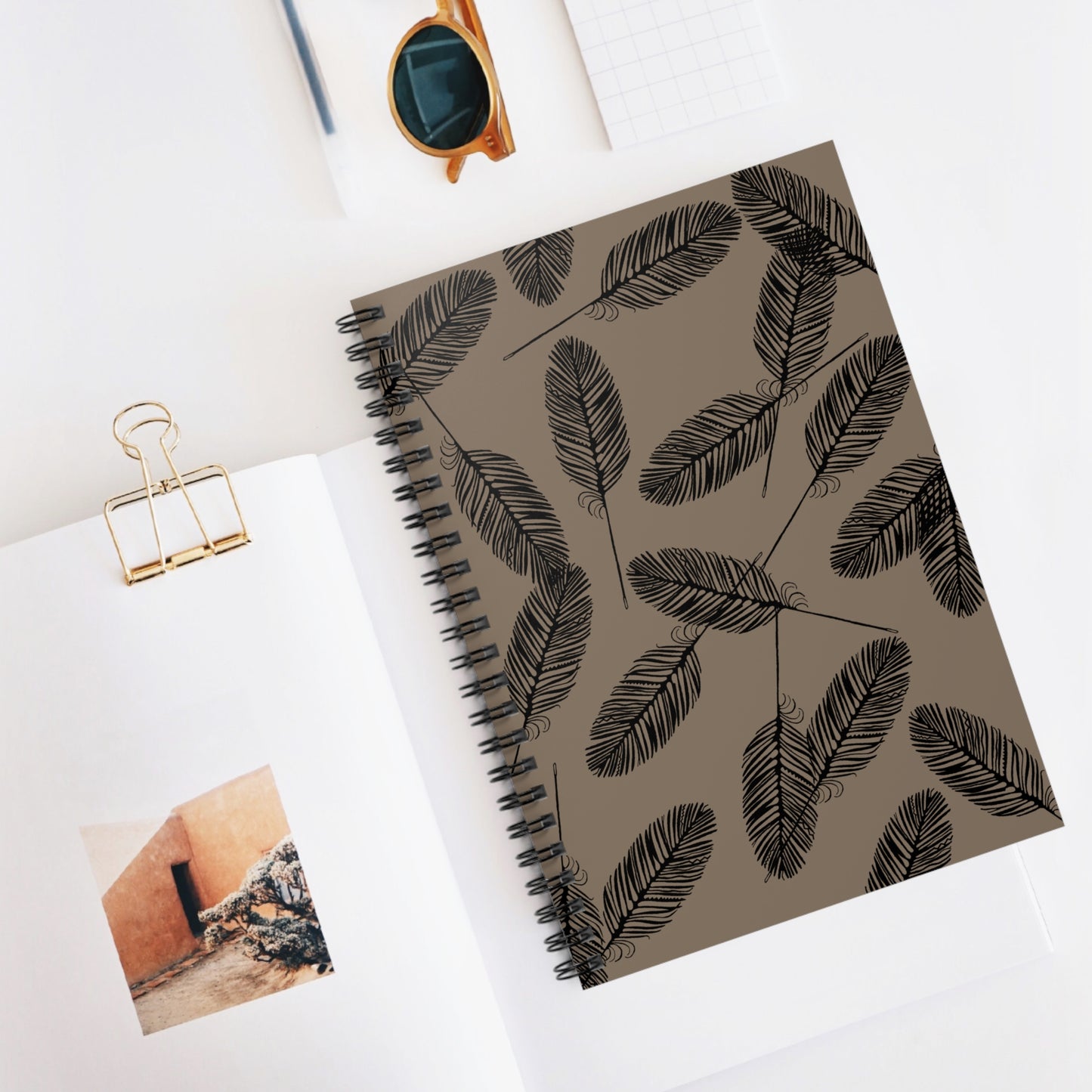 FEATHER FLIGHT - Spiral Notebook - Ruled Line