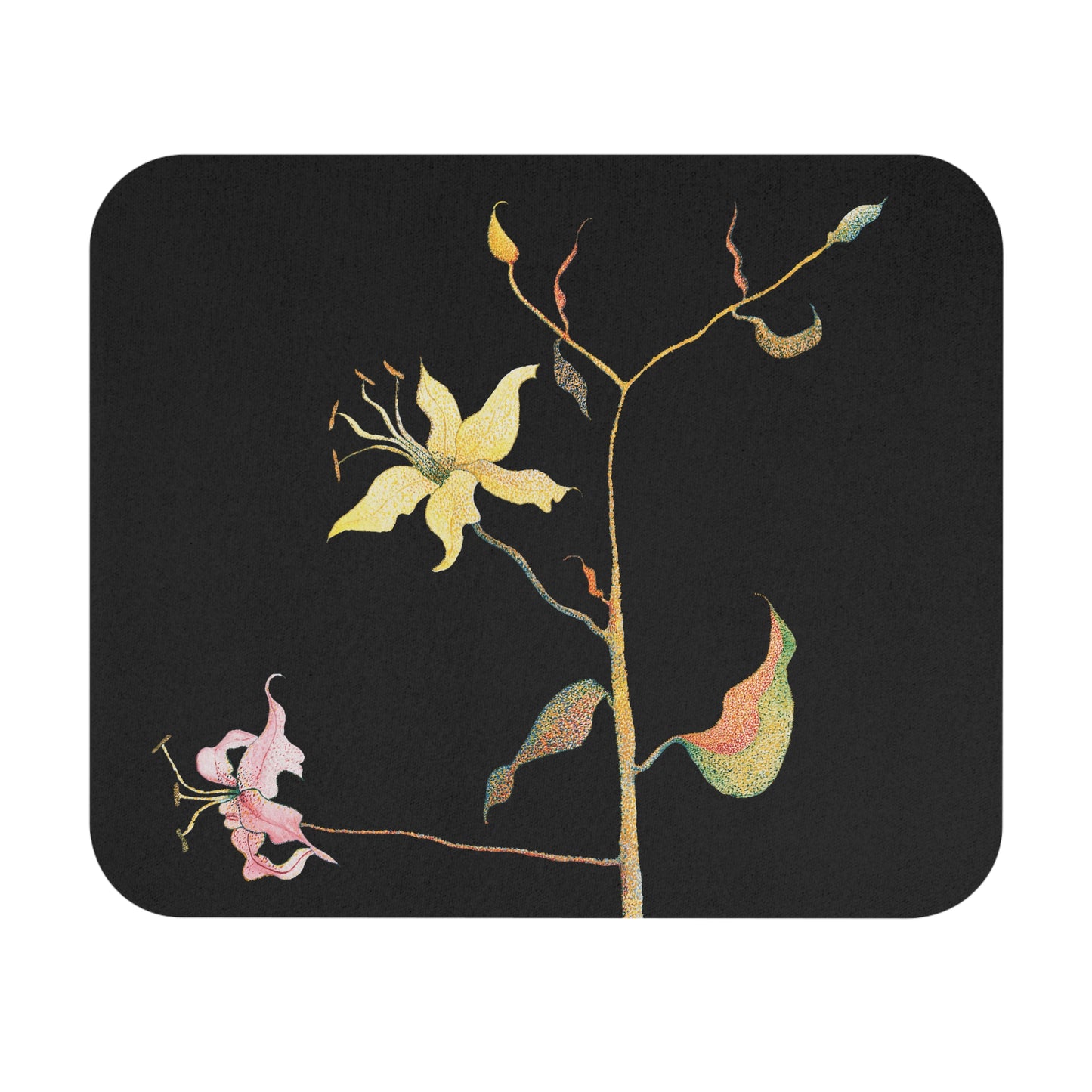 STEMS - Black Background Mouse Pad (Rectangle)