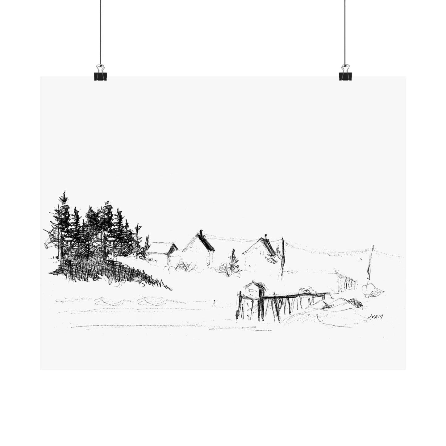 HARBOR PIER Matte Horizontal Print