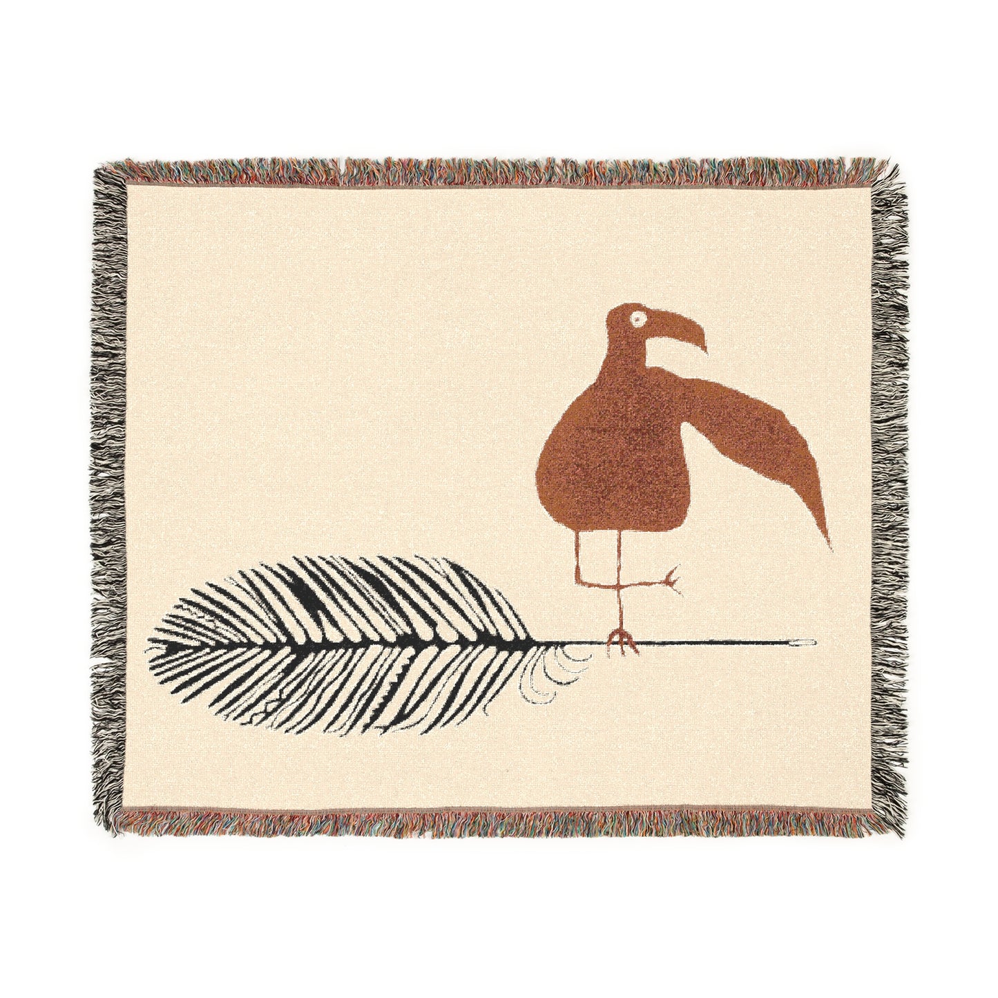 BIRD AND A FEATHER Woven - Blanket