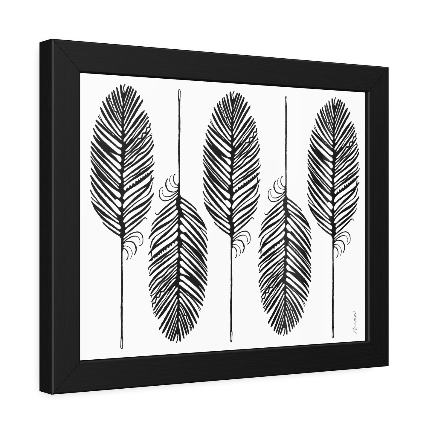 FEATHER FLIGHT - Framed Paper Print