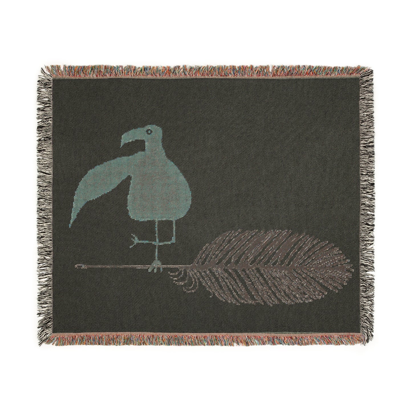 BIRD AND A FEATHER Woven - Blanket