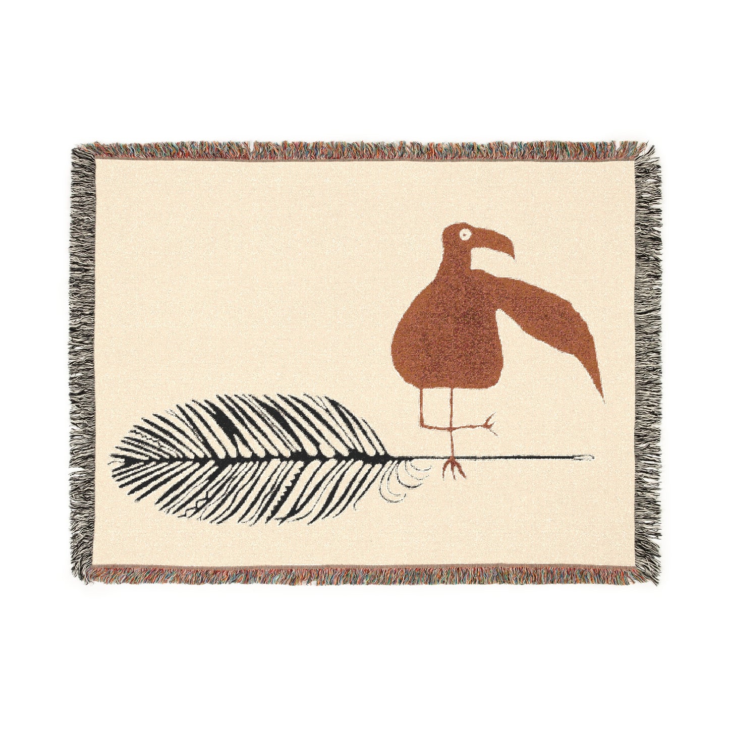 BIRD AND A FEATHER Woven - Blanket