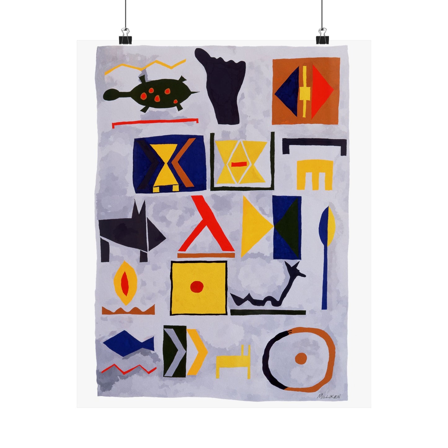HIEROGLYPHS - Matte Vertical Prints