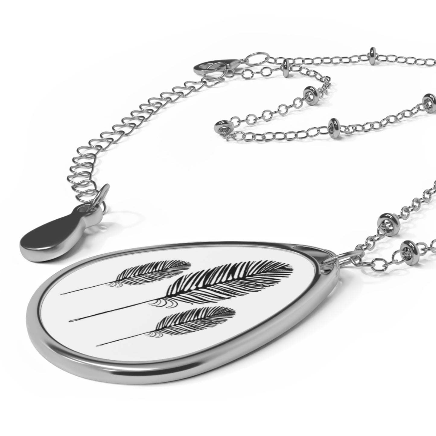 FEATHER FLIGHT - Oval Necklace