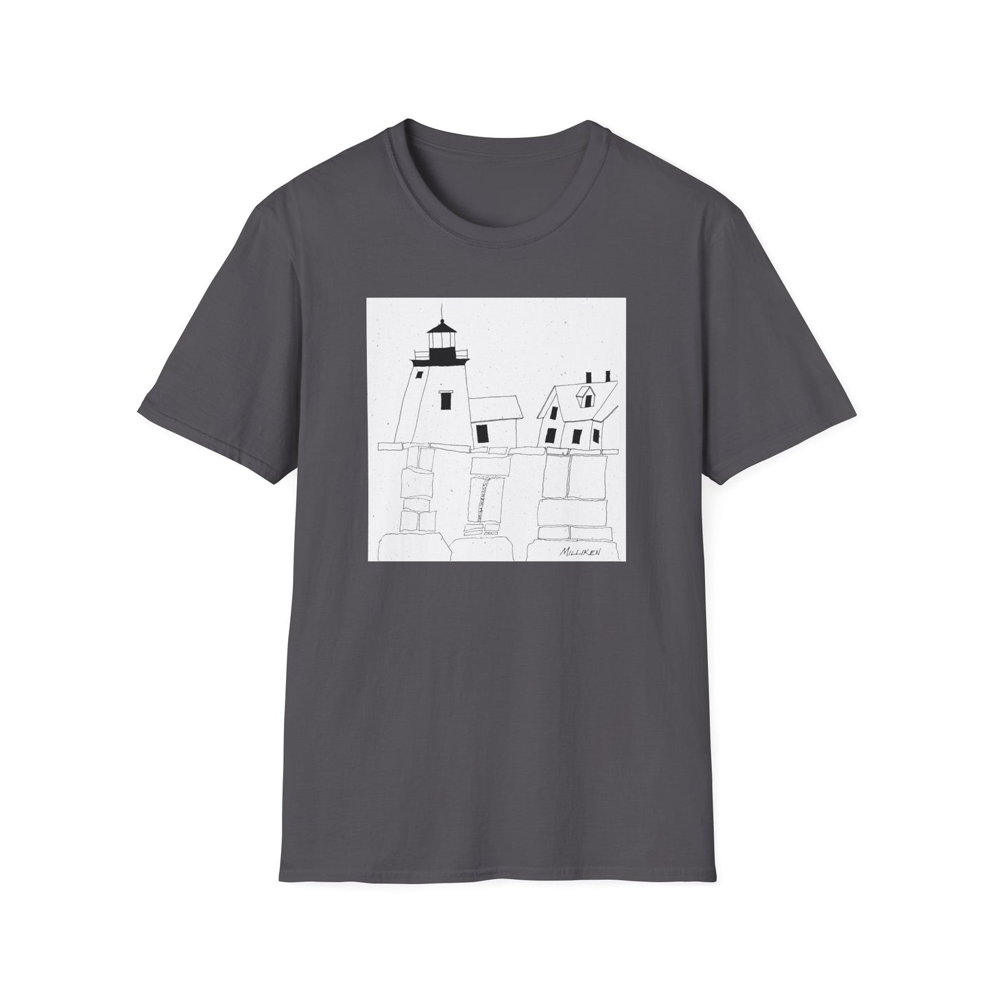 MAINE LIGHTHOUSE - Unisex Softstyle T-Shirt