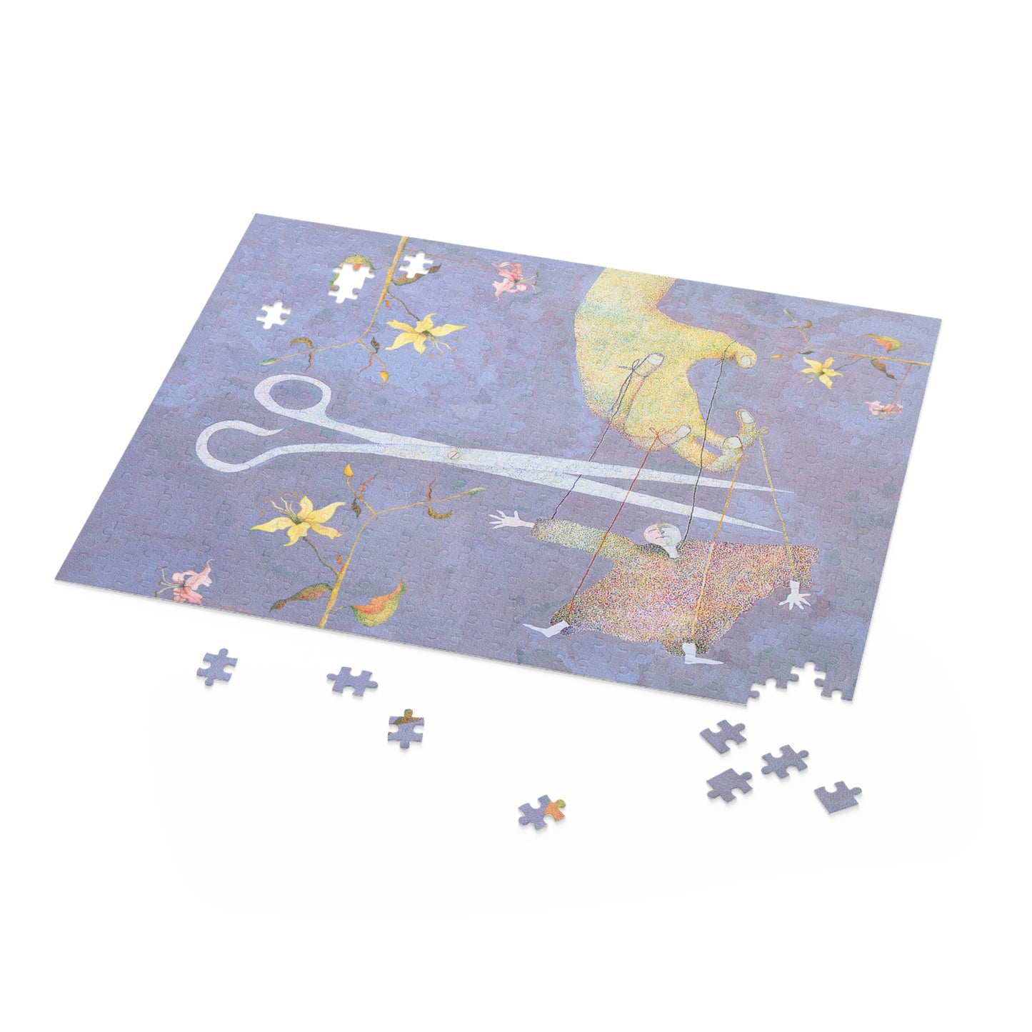 FLOWERS AND PUPPET-Puzzle (120, 252, 500-Piece)