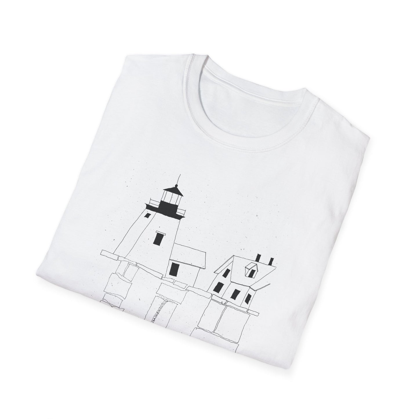MAINE LIGHTHOUSE - Unisex Softstyle T-Shirt