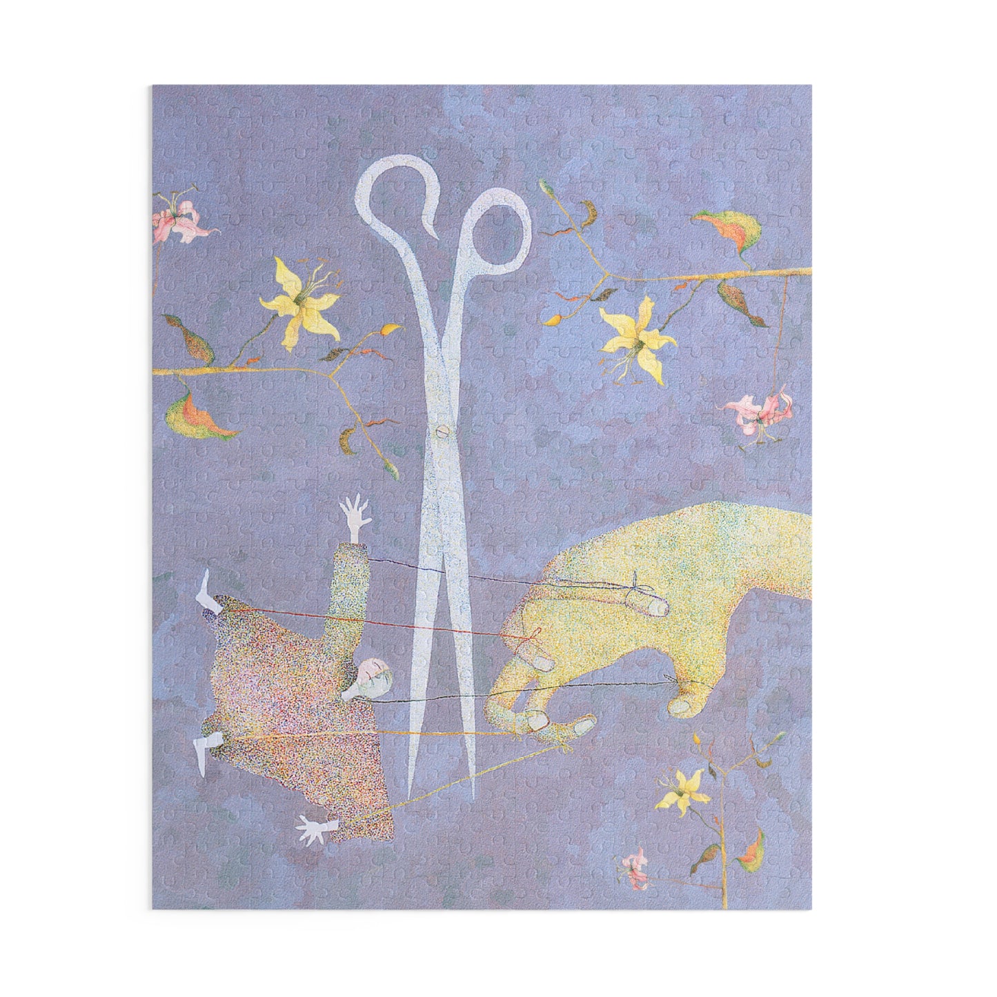 FLOWERS AND PUPPET-Puzzle (120, 252, 500-Piece)