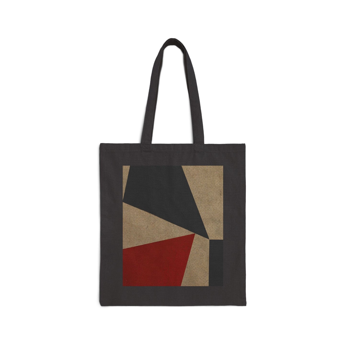 SHARDS: RED AND BLACK Cotton Canvas Tote Bag