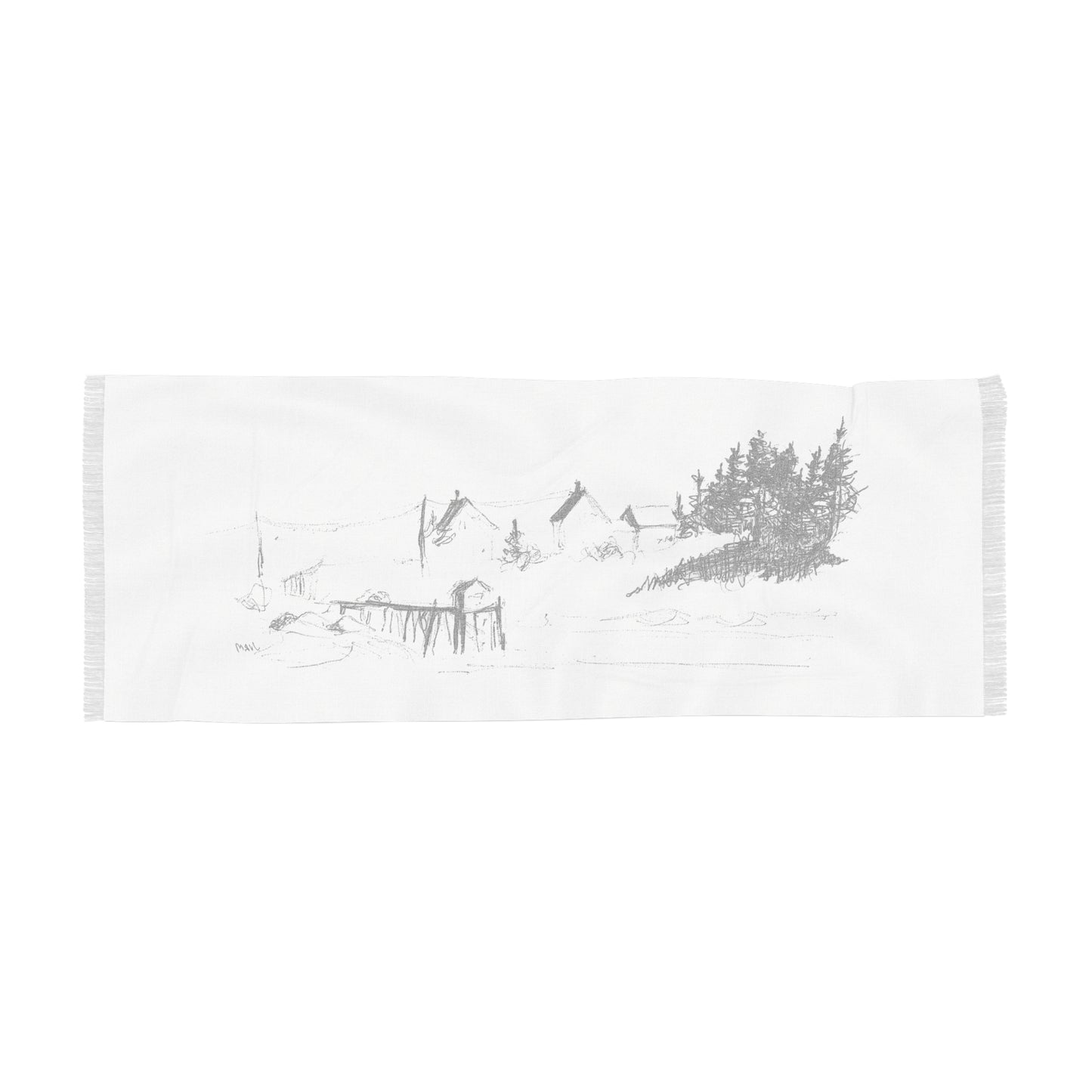HARBOR PIER - Light Scarf