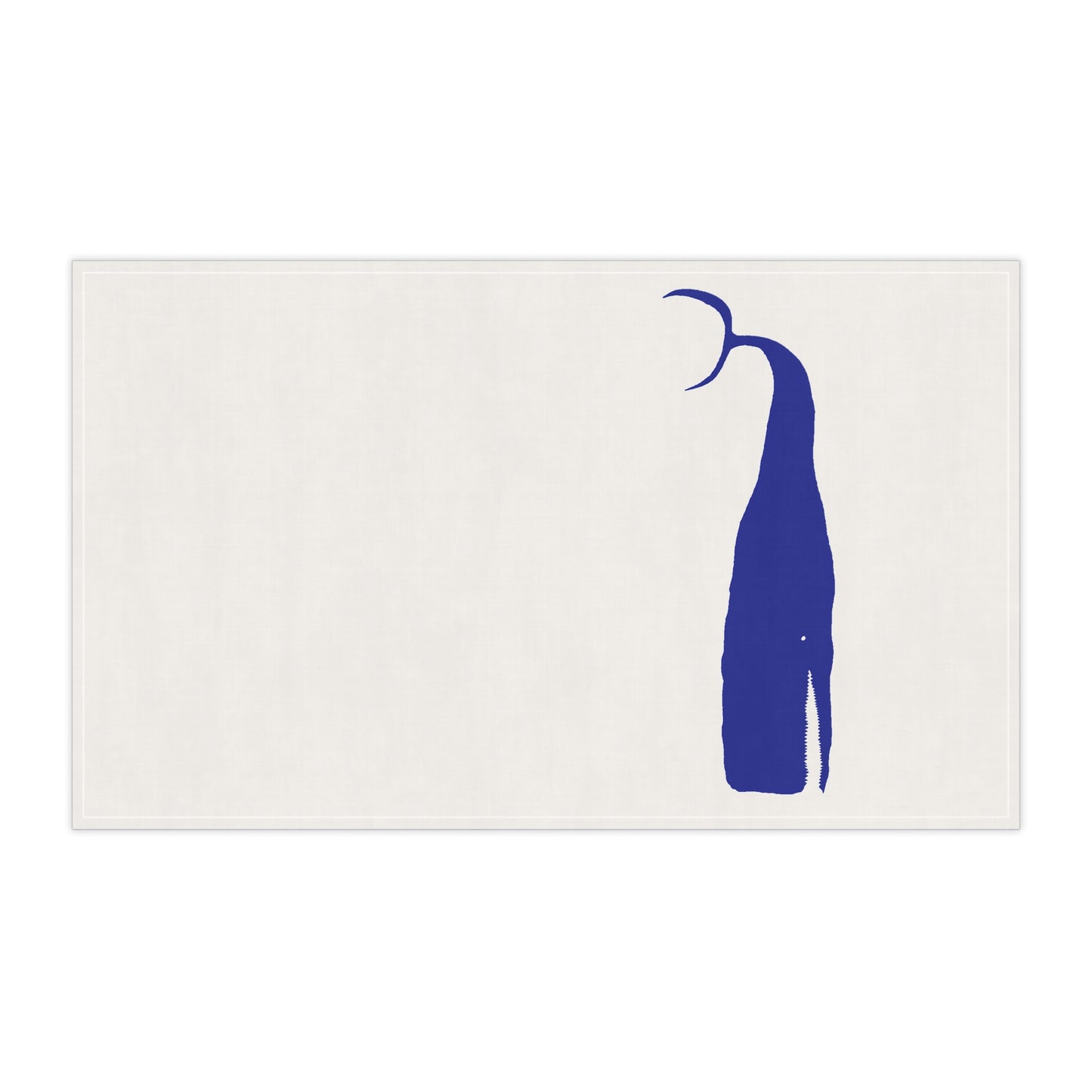 MOBY BLUE - Tea Towel/Napkin (100% Cotton)