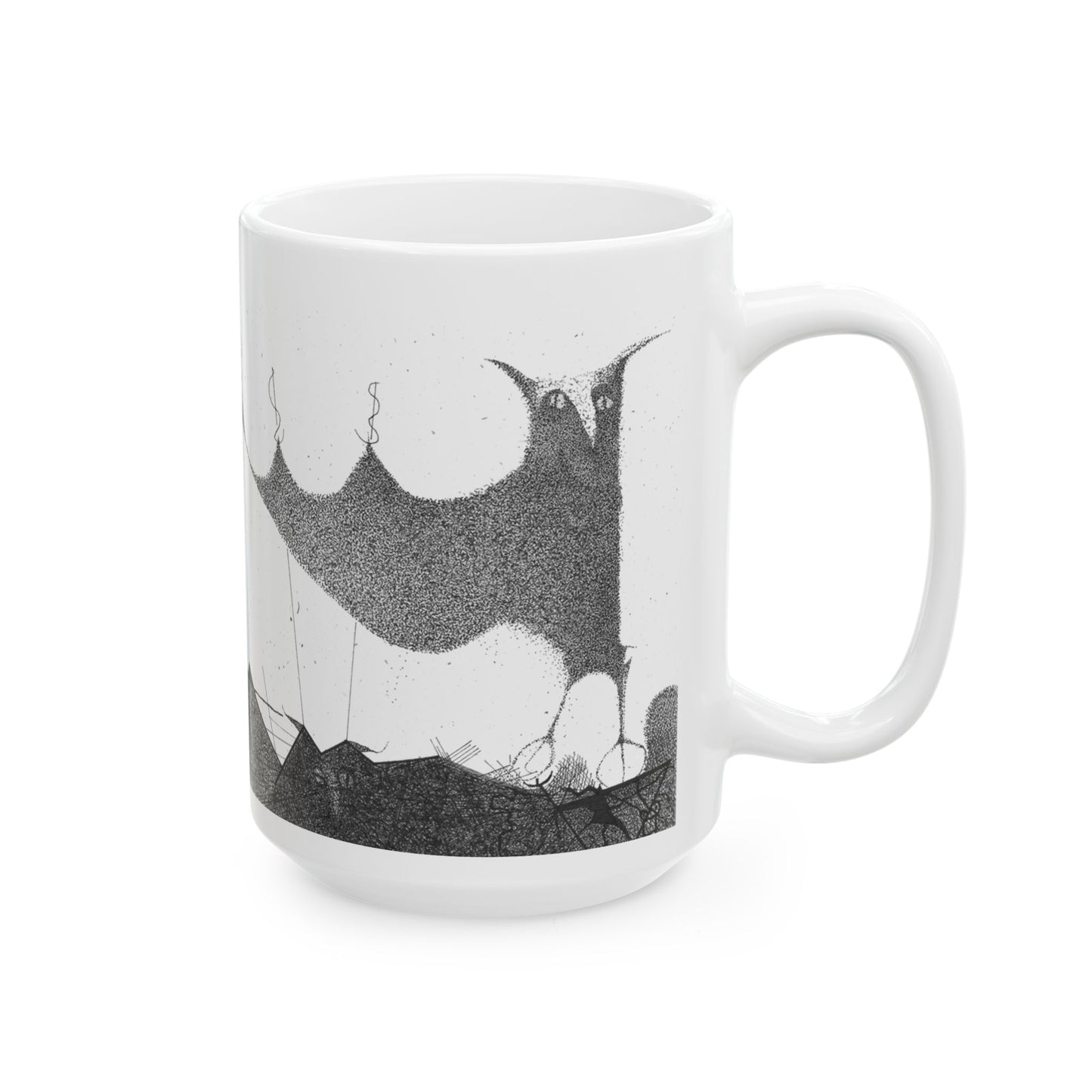 OWL PEAK - Ceramic Mug, (11oz, 15oz)