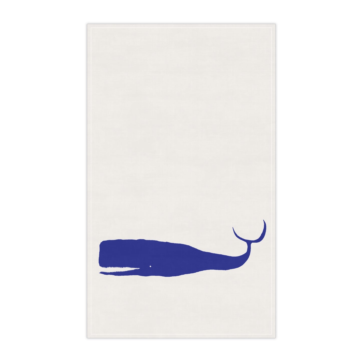 MOBY BLUE - Tea Towel/Napkin (100% Cotton)