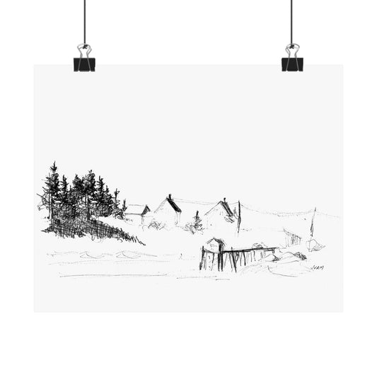 HARBOR PIER Matte Horizontal Print