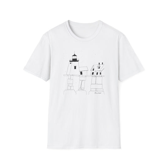 MAINE LIGHTHOUSE - Unisex Softstyle T-Shirt