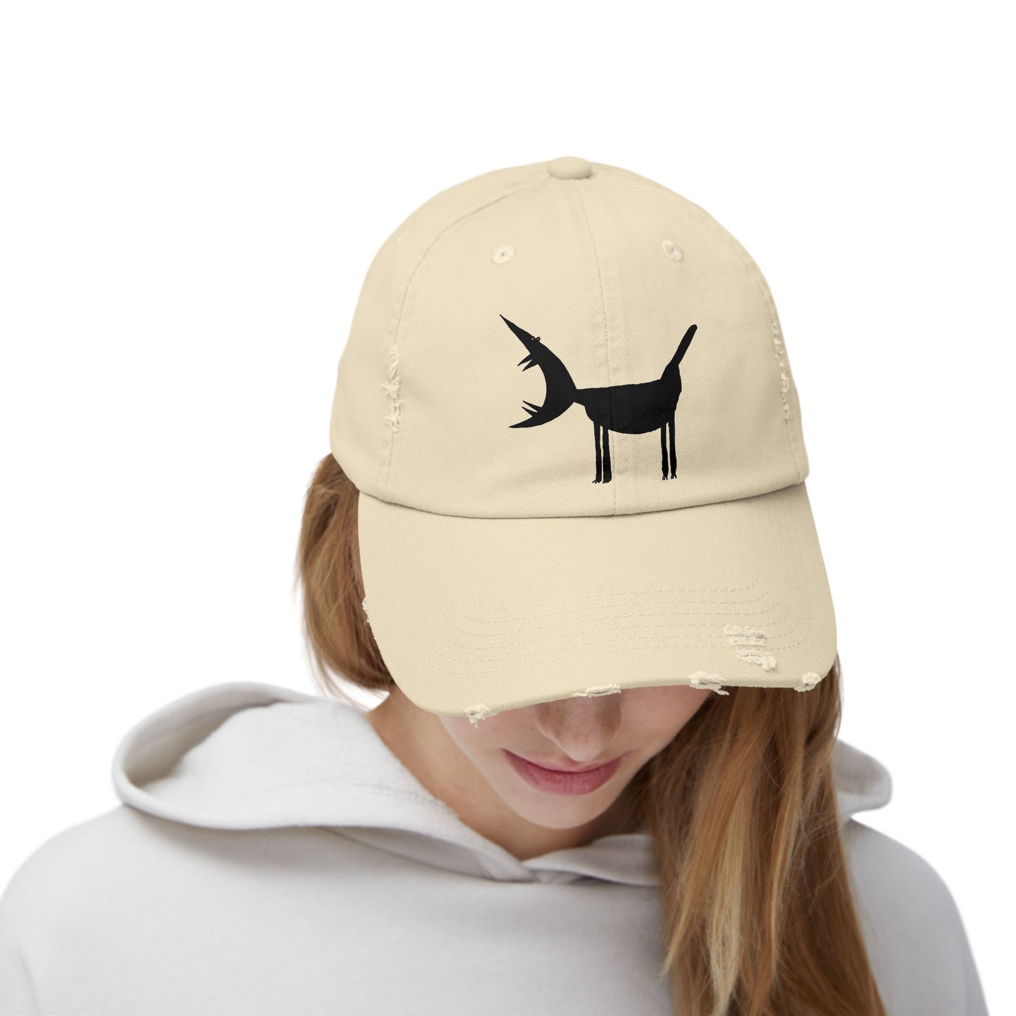 ARF! - Printed Art on Unisex Distressed Cap