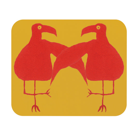 DANCERS - Yellow Background Mouse Pad (Rectangle)