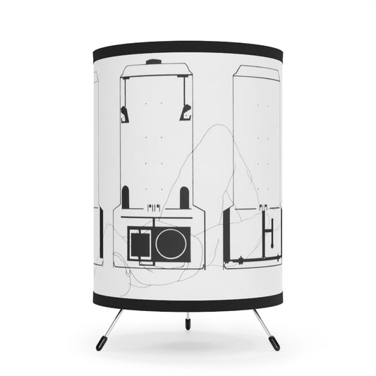 Tripod Lamp with High-Res Printed Shade, US\CA plug